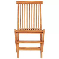vidaXL Ensemble bistro pliant 3 pièces en bois de teck massif