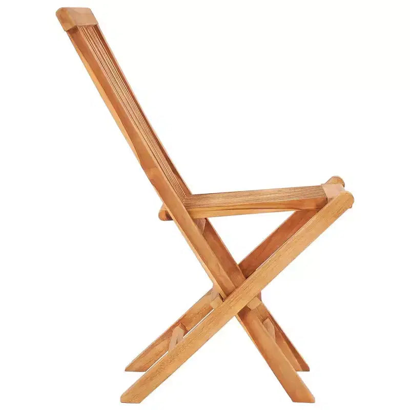 vidaXL Ensemble bistro pliant 3 pièces en bois de teck massif