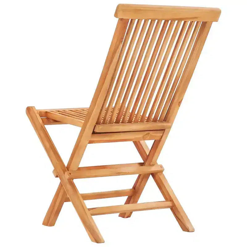 vidaXL Ensemble bistro pliant 3 pièces en bois de teck massif