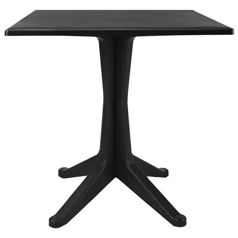 vidaXL Ensemble de bistrot, 2 pcs, aspect rotin, anthracite, plastique