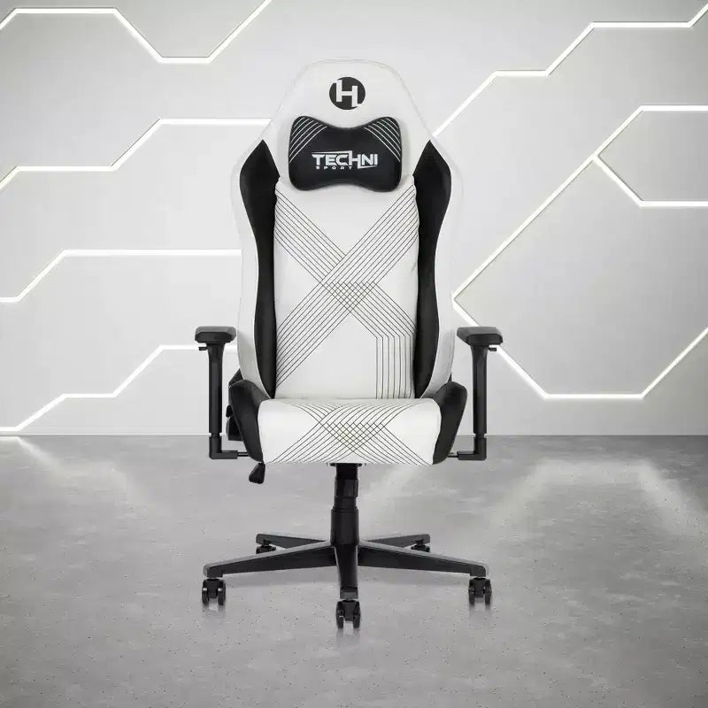 Chaise de jeu Techni Sport RTA-TS68C-WHT Comfort Edge, blanche