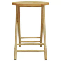 vidaXL Ensemble de bistro Bambou naturel 2 places Ensemble de bistro pliable