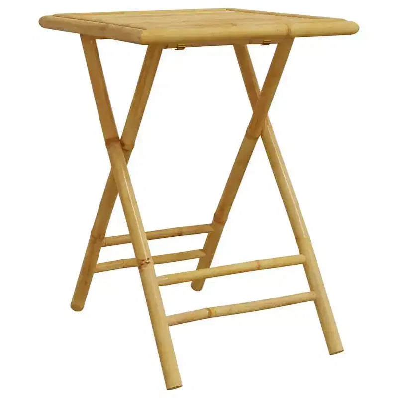 vidaXL Ensemble de bistrot Bambou naturel Bambou Ensemble de bistrot pliant moyen