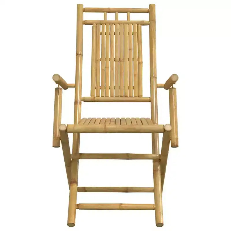 vidaXL Ensemble de bistrot Bambou naturel Bambou Ensemble de bistrot pliant moyen