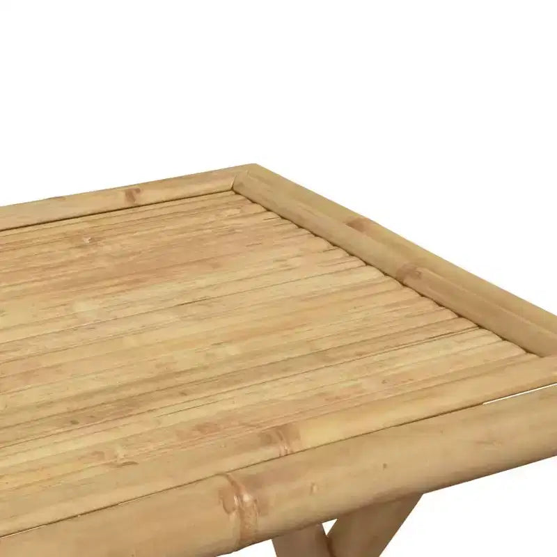 vidaXL Ensemble de bistrot Bambou naturel 3 pièces pliable