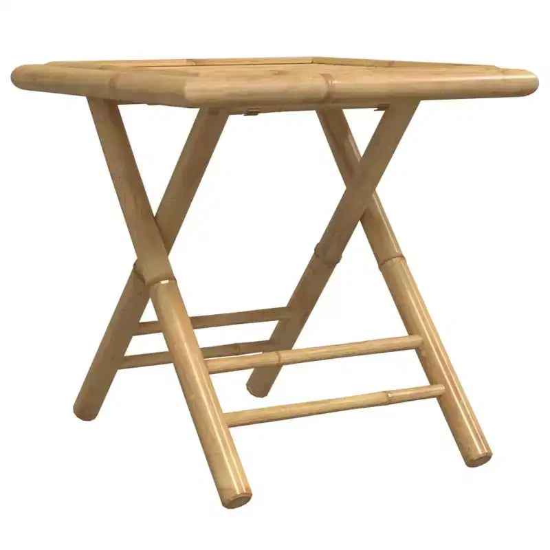 vidaXL Ensemble de bistrot Bambou naturel 3 pièces pliable