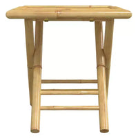 vidaXL Ensemble de bistrot Bambou naturel 3 pièces pliable