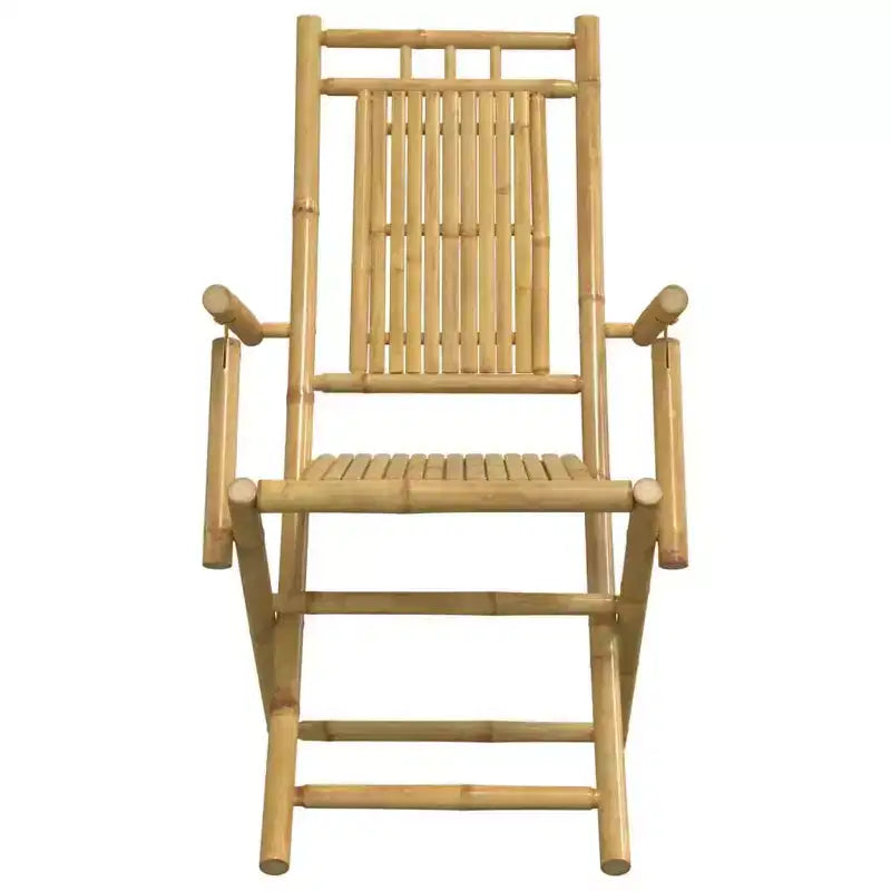 vidaXL Ensemble de bistrot Bambou naturel 3 pièces pliable