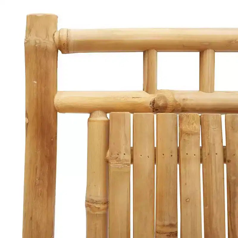 vidaXL Ensemble de bistro en bambou naturel, compact et pliable