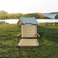 Chaise pliante et portable confortable avec accoudoirs, cadre en aluminium, chaise de voyage Kermit facile à plier et à transporter, lot de 4