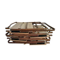Chaise pliante et portable confortable avec accoudoirs, cadre en aluminium, chaise de voyage Kermit facile à plier et à transporter, lot de 4