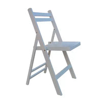 Chaise pliante à lattes en bois pour événements spéciaux - Blanche, lot de 4, CHAISE PLIANTE, STYLE PLIABLE