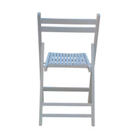 Chaise pliante à lattes en bois pour événements spéciaux - Blanche, lot de 4, CHAISE PLIANTE, STYLE PLIABLE