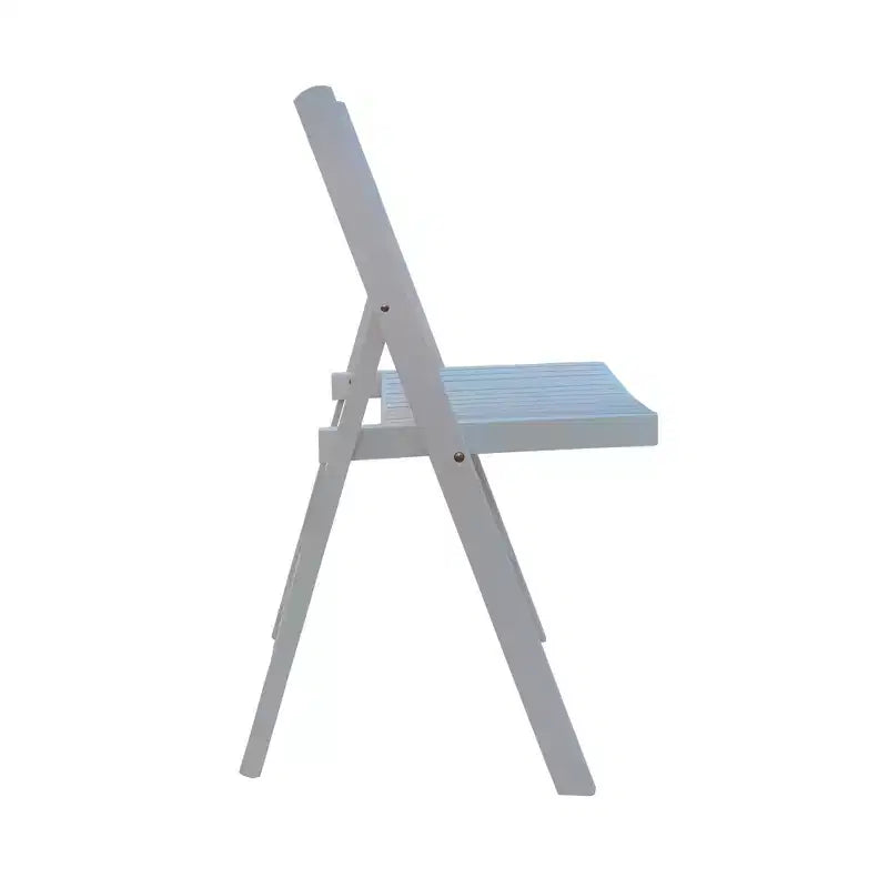 Chaise pliante à lattes en bois pour événements spéciaux - Blanche, lot de 4, CHAISE PLIANTE, STYLE PLIABLE