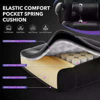 Chaise de jeu ergonomique Acekool pour adultes, cuir PU, massage lombaire, repose-pieds, réglable, pour bureau ou jeu