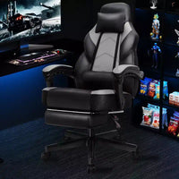 Chaises gaming Celebalcony pour adultes avec repose-pieds, dossier haut, soutien lombaire de massage, chaises d'ordinateur pivotantes à 360° à hauteur réglable