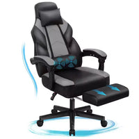 Chaises gaming Celebalcony pour adultes avec repose-pieds, dossier haut, soutien lombaire de massage, chaises d'ordinateur pivotantes à 360° à hauteur réglable