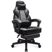 Chaises gaming Celebalcony pour adultes avec repose-pieds, dossier haut, soutien lombaire de massage, chaises d'ordinateur pivotantes à 360° à hauteur réglable