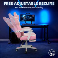 Chaises gaming Celebalcony pour adultes avec repose-pieds, dossier haut, soutien lombaire de massage, chaises d'ordinateur pivotantes à 360° à hauteur réglable