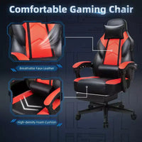 Chaises gaming Celebalcony pour adultes avec repose-pieds, dossier haut, soutien lombaire de massage, chaises d'ordinateur pivotantes à 360° à hauteur réglable