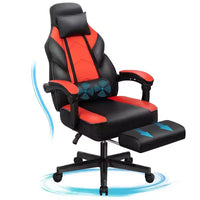 Chaises gaming Celebalcony pour adultes avec repose-pieds, dossier haut, soutien lombaire de massage, chaises d'ordinateur pivotantes à 360° à hauteur réglable