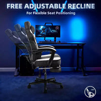 Chaises gaming Celebalcony pour adultes avec repose-pieds, dossier haut, soutien lombaire de massage, chaises d'ordinateur pivotantes à 360° à hauteur réglable