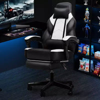 Chaises gaming Celebalcony pour adultes avec repose-pieds, dossier haut, soutien lombaire de massage, chaises d'ordinateur pivotantes à 360° à hauteur réglable