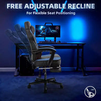 Chaises gaming Celebalcony pour adultes avec repose-pieds, dossier haut, soutien lombaire de massage, chaises d'ordinateur pivotantes à 360° à hauteur réglable