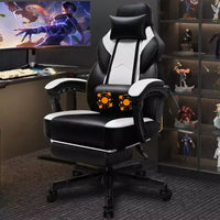 Chaises gaming Celebalcony pour adultes avec repose-pieds, dossier haut, soutien lombaire de massage, chaises d'ordinateur pivotantes à 360° à hauteur réglable