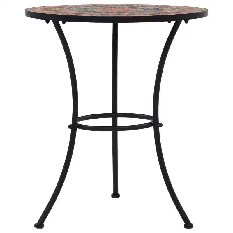 vidaXL Salon de bistrot Mosaïque Terre cuite Fer enduit de poudre, carreaux en céramique