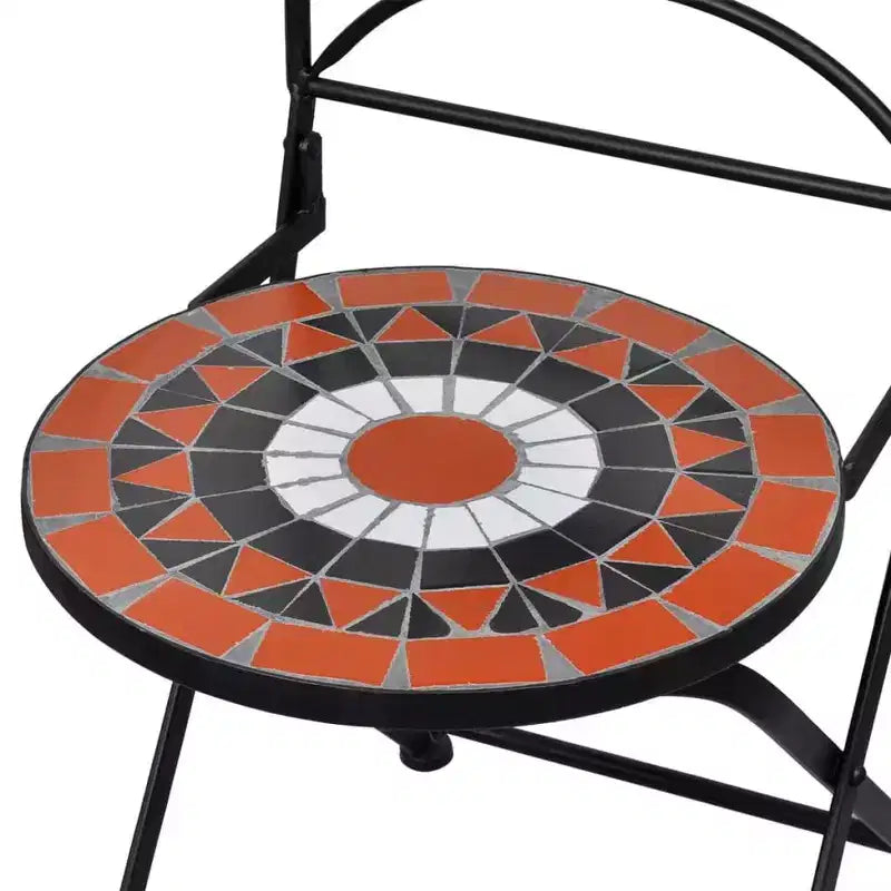 vidaXL Salon de Bistro Mosaïque Terre Cuite et