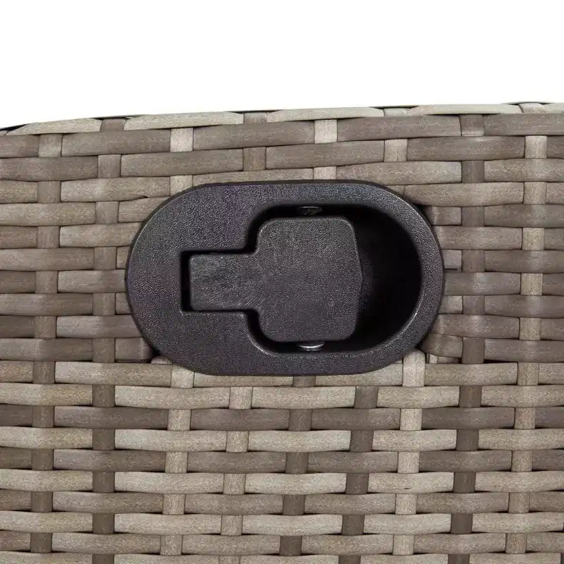 vidaXL Ensemble de bistro 3 pièces avec coussins en résine tressée marron