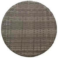 vidaXL Ensemble bistrot 3 pièces avec coussins en résine tressée gris