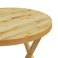 vidaXL Ensemble de bistrot Bambou naturel Bambou Taille standard Pliable
