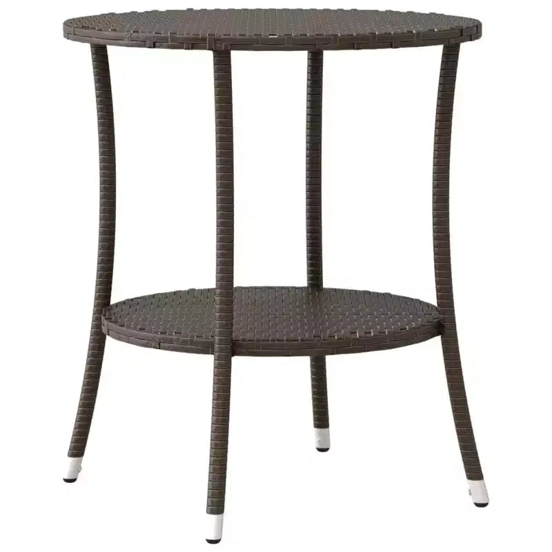 vidaXL Ensemble de bistrot avec coussins en résine tressée