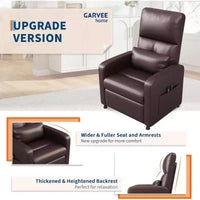 Fauteuil inclinable électrique Acekool, inclinable en cuir PU réglable avec port USB, poches latérales, canapé individuel ergonomique pour salon, cinéma maison