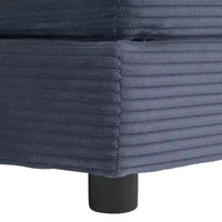 Canapé modulaire moderne MAYEERTY 70.8 en velours côtelé avec quatre coussins pour salon, bleu