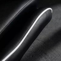 Chaise de Gaming Style Racing, Chaise E-sport Ergonomique avec Massage, Cuir PU, Mousse Moulée Haute Densité, Confortable et Sûre, Blanc