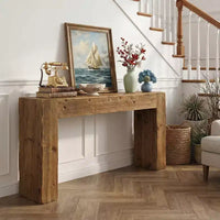 MAYEERTY Table console en bois de 63 pouces, table de canapé d'entrée de ferme