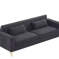 Canapé Whisen 85.8 en Velours, Canapé Moderne et Élégant 4 Places avec Confort Luxueux et Doux, Facile à Entretenir