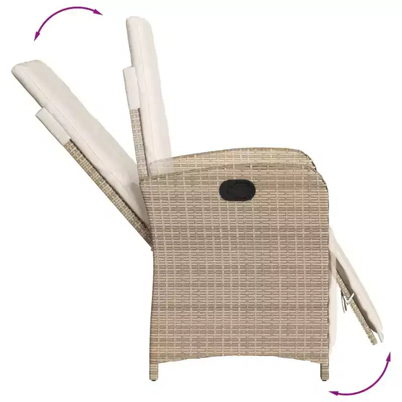 vidaXL Ensemble repas de patio avec coussins - Élégant et confortable