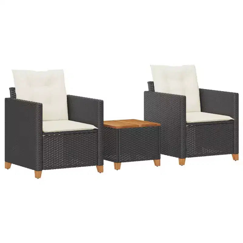 vidaXL Ensemble de bistro avec coussins de différentes couleurs