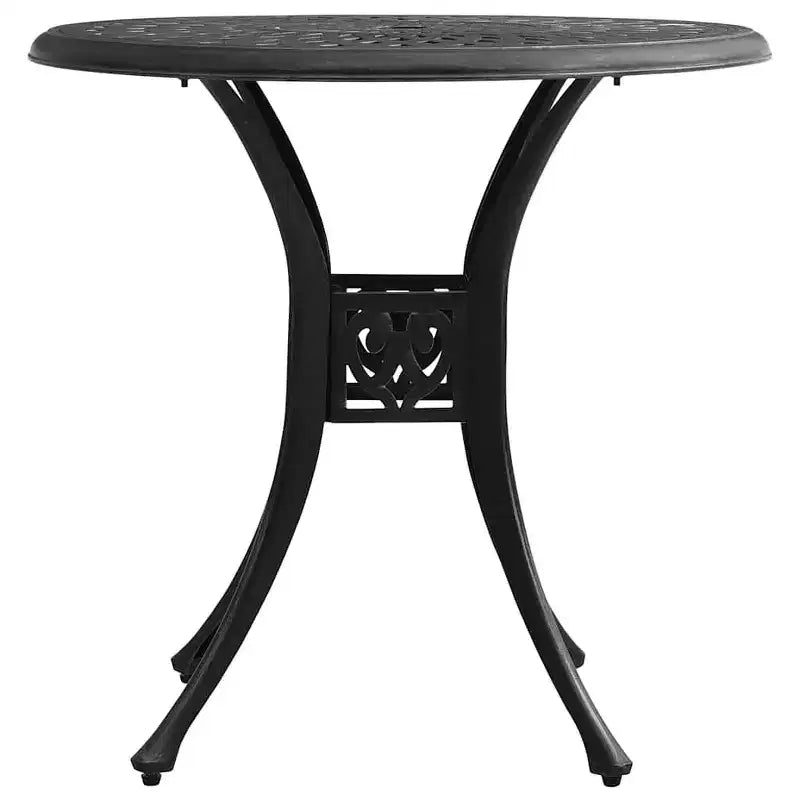 vidaXL Ensemble de bistrot en aluminium moulé, durable, rond