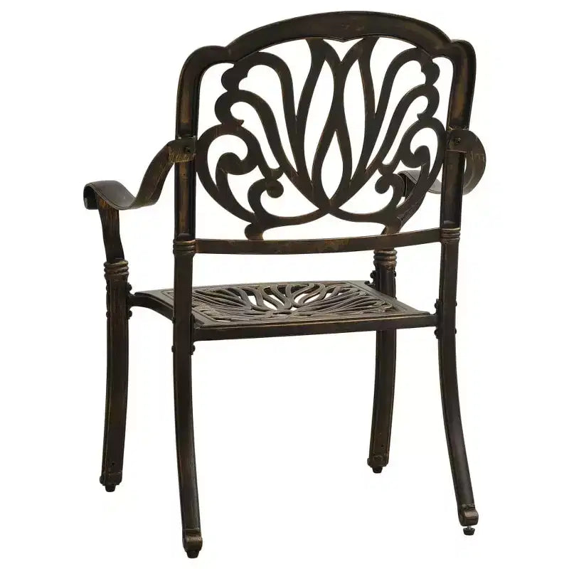 vidaXL Ensemble de bistrot en aluminium moulé, durable, rond