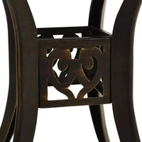 vidaXL Ensemble de bistrot en aluminium moulé, durable, rond
