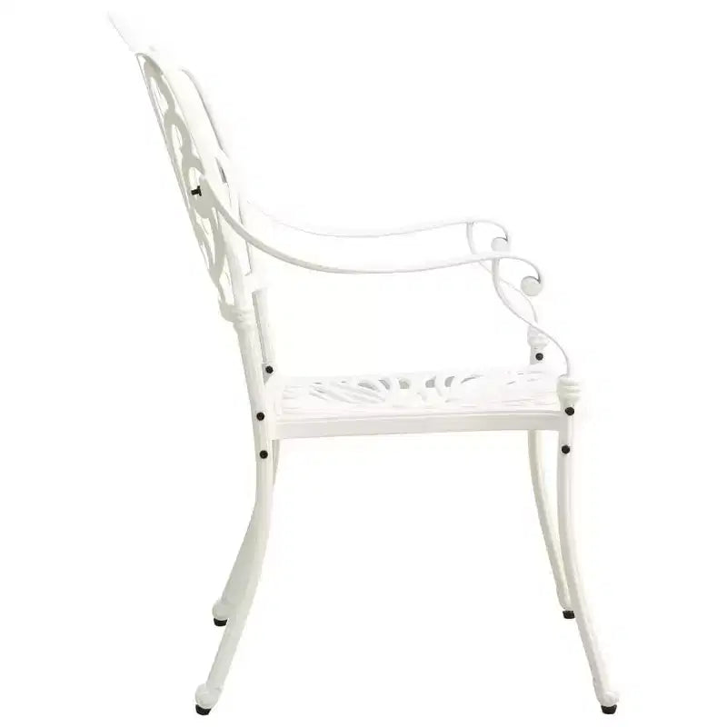vidaXL Ensemble de bistrot en aluminium moulé, durable, rond