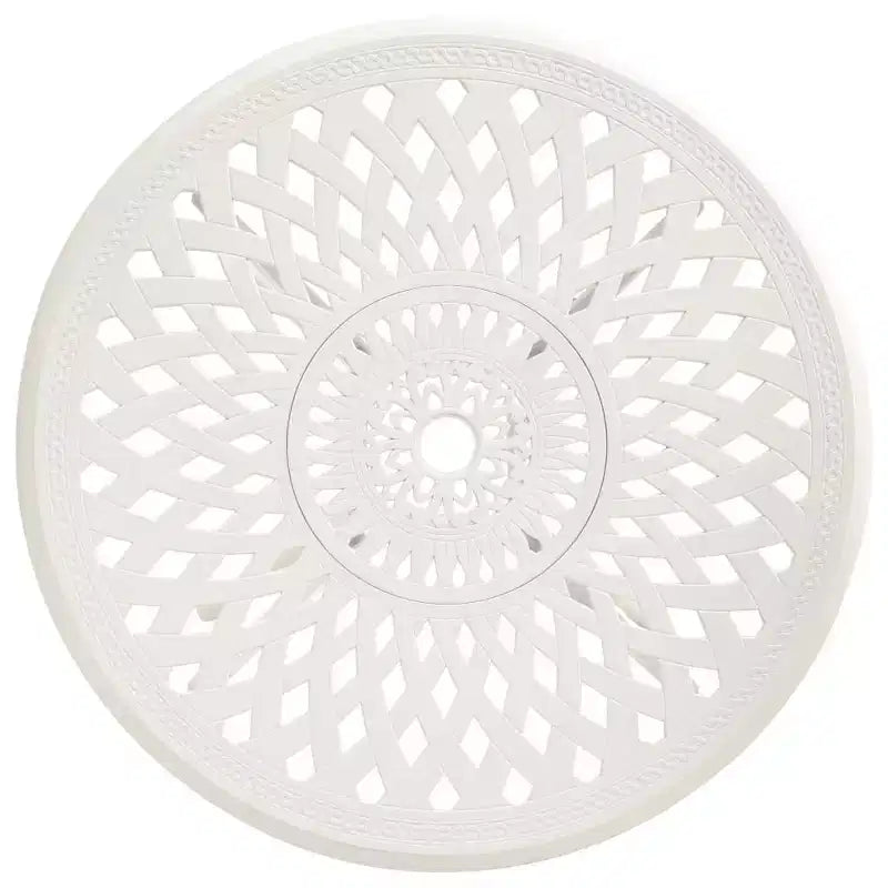 vidaXL Ensemble de bistrot en aluminium moulé, durable, rond
