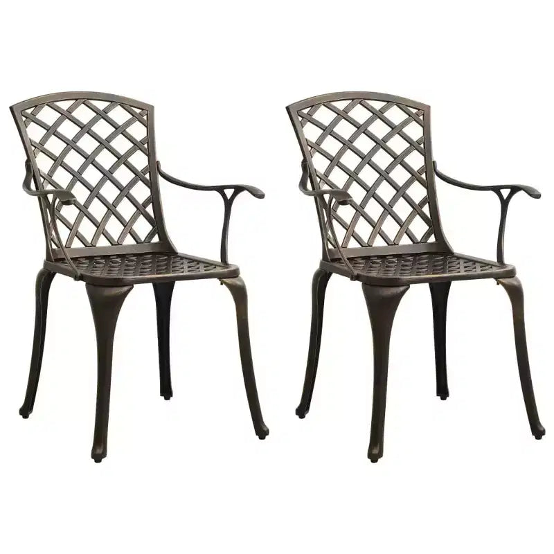 vidaXL Ensemble bistrot aluminium moulé