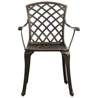 vidaXL Ensemble bistrot aluminium moulé