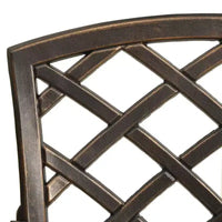 vidaXL Ensemble bistrot aluminium moulé